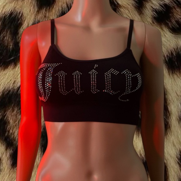 Juicy Couture Tops - X2 JUICY Rhinestone Cropped Tank